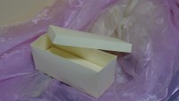 SCATOLA RETTANGOLARE PANNA 23X9X9 cm